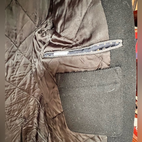 J Crew Men’s Black 40R Ludlow Thinsulate Peacoat - Picture 4 of 7